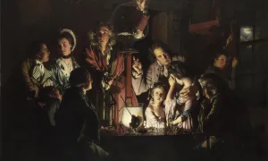 An Experiment on a Bird in an Air Pump by Joseph Wright of Derby 1768