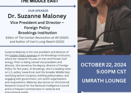 "CCHP - Suzanne Maloney, VP and Director, Brookings Institution"