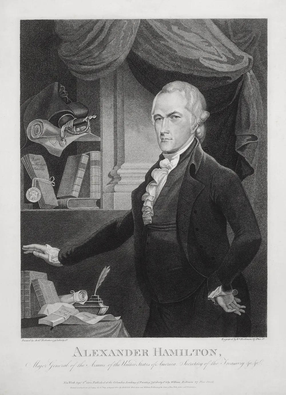 "Engraving of Alexander Hamilton"