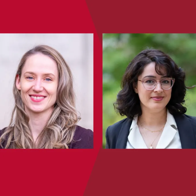 "Anne Schult, pictured left, Marjan Wardaki, pictured right"