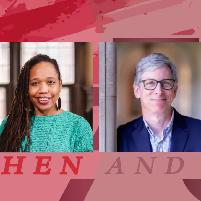 "Sowande' Mustakeem and Peter Kastor cover image advertising Then and Now 1776"