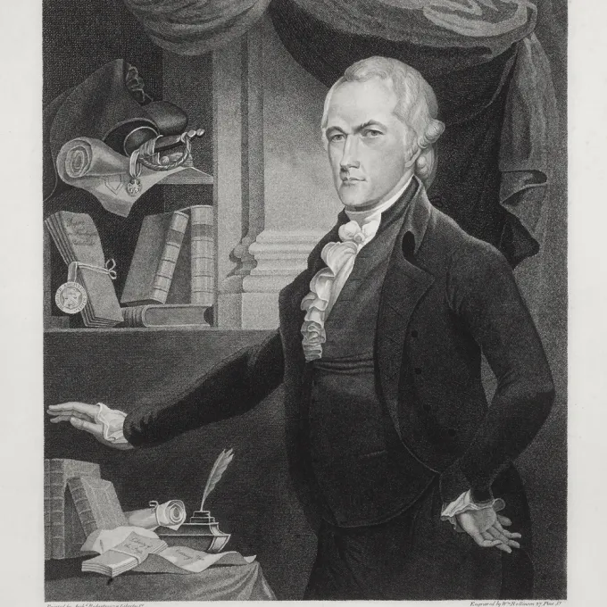 "Engraving of Alexander Hamilton"